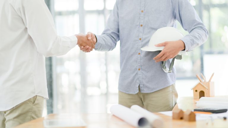 Architects and engineers hand in hand when the work is finished.